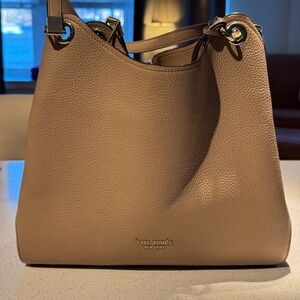 kate spade Taupe Leather Shoulder Bag